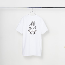 長場雄 Yu Nagaba - T-shirt "Skater"　White YN200110 官方授權
